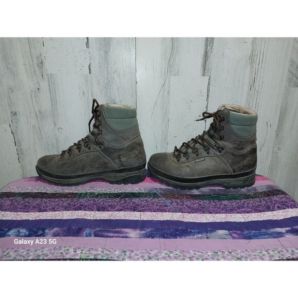 Raichle Leather Mountaineering boots Green and Gray Men\'s Size 6.5 M main image 8